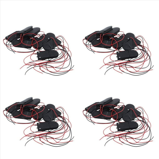 40 Pzs Interruptor ON / OFF 2 X 3V CR2032 Soporte De Bateria Pilas De Boton Para LED