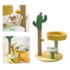 thumbnail image 1 of Cactus Cat Sisal Marco de escalada Cat Scratching Post Toy Evite inclinar Sacudir 67 cm de altura Interior al aire libre Cat Trees para gatos pequeños, 1 of 5