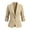 Khaki women blazer jacket a1, variant on Women Collared 3/4 Sleeve Ruched Blazer Slim Fit Office Work Jacket for Women Business Casual Tops Elegant Solid Spring Fall, Blue L