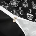 thumbnail image 5 of Homewish Halloween Witch Skull Bedding, Celestial Crystal Duvet Cover Full, Black White, Black Reversible 3-Piece, 1 Duvet Cover and 2 Pillowcases, 5 of 7