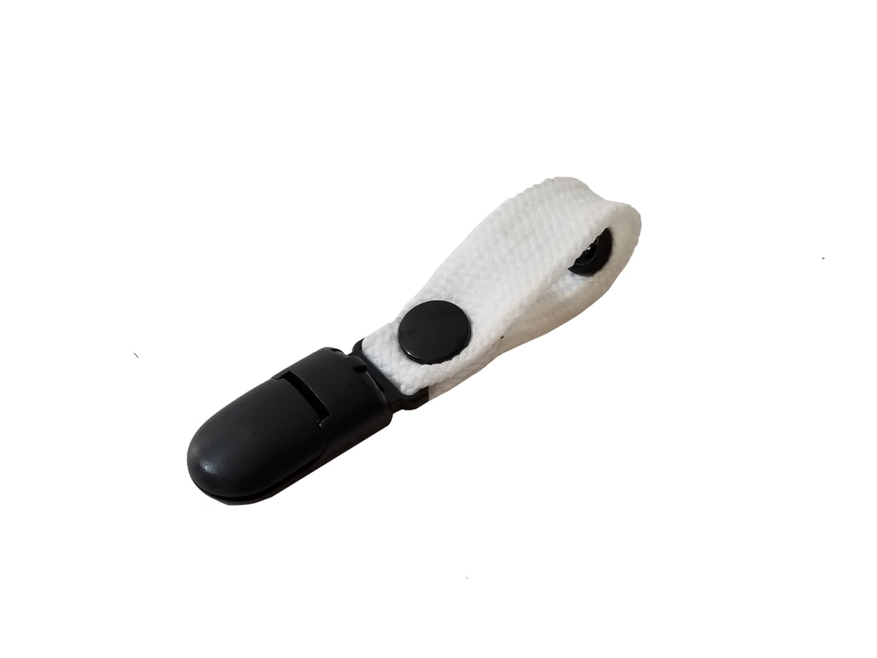 Hydration Backpack Drink Tube Lanyard Clip White by