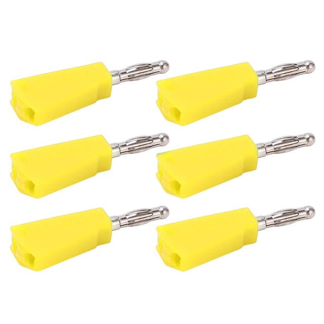 Speaker Wire Connector, Banana Connector Convenient Practical Small Compact For Charging Generators For Automobiles For Communication Products Red,Black,Yellow,Blue,Green