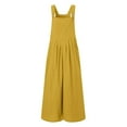 thumbnail image 5 of GaThRRgYP Women's Pants $5,Womens Fashion Summer Solid Casual Camis Pocket Sleeveless Suspender Jumpsuit, 5 of 6