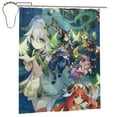 thumbnail image 2 of Genshin Impact Shower Curtain Waterproof Fabric Cloth Shower Curtains Washable Bathroom Decoration Bath Curtains Iron, 2 of 9