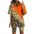 thumbnail image 1 of Ensemble d'Été Deux Pièces Mode Décontractée d'Été pour Femmes Haut à Manches Courtes Col en V et Short Ensemble Confortable pour Femmes en Liquidation, 1 of 3