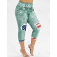 thumbnail image 2 of La bandera americana 3D Impreso flaco Jeggings Tamaño Capri Plus Rosegal Tankinis, 2 of 5