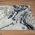 thumbnail image 7 of Luxe Weavers Modern Marble Swirl Blue 2x3 Area Rug for Hallway, Metallic Abstract Carpet, 7 of 7