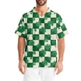 thumbnail image 3 of Fgvctg St. Patrick's Day Scrubs for Men V Neck Cute Shamrock Print Scrub Tops Holiday Workwear Short Sleeve T Shirts Loose Scrubs Work Shirts Medical Nurse Uniforms with Pockets Light Green 2XL, 3 of 6