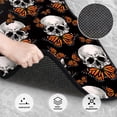 thumbnail image 3 of Disketp Butterfly Skull for Crystal Velvet Car Mats Four-Piece Set,All-Season Automotive Protection, Vehicles, Cars, Trucks, and SUVs,Anti-Slip Design, 3 of 7