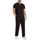 thumbnail image 3 of Ceisia Men's Solid Color Medical Scrubs Set V-Neck Short Sleeve Top Multi-Pocket Cargo Pants for Healthcare Workers Coffee M Gifts, 3 of 8