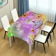 thumbnail image 7 of SKYSONIC Mardi Gras Tablecloth Waterproof Washable Polyester Square Table Cover Durable Tablecloth for Kitchen Dining Table Party Decor (54 X 54 Inch), 7 of 7