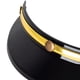 thumbnail image 5 of Visera para casco de motocicleta con 3 broches, ligera y protectora para media cara. Oro negro, 5 of 9