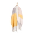 thumbnail image 4 of Winter Warm Scarf for Women Long Shawl Large Scarves Cold Weather Thick Blanket Scarfs Color Matching, 4 of 5
