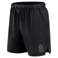 thumbnail image 2 of Men's Fanatics Black St. Louis Cardinals Front Office Micro Tonal Shorts, 2 of 3