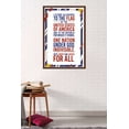thumbnail image 2 of The United States Of America - Pledge Of Allegiance Wall Poster, 22.375" x 34", Framed, 2 of 2