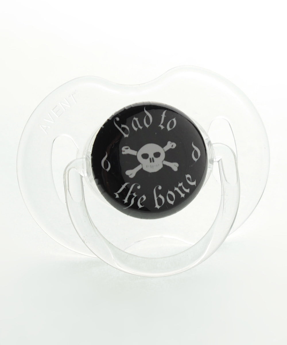 Black Bad to the Bone Pacifier 