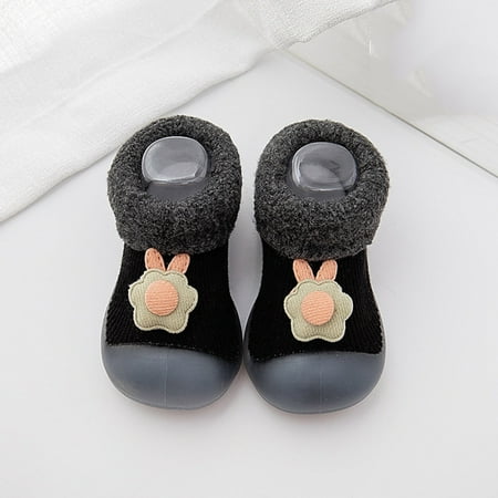 

Baby Slipper Socks Non-Skid Baby Walking Sock Shoes Soft Sole Sneakers Cotton Toddler Shoes Toddler Boy Shoes for Boys Girls 0-6 Months