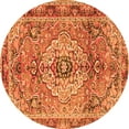 thumbnail image 1 of Ahgly Company Indoor Round Persian Orange Traditional Area Rugs, 7' Round, 1 of 1