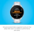thumbnail image 4 of Garmin 010-02863-21 Forerunner 165 Smart Sport Watch, Mist Gray + Whitestone | Official USA Partner Model | Bundle with Deco Essentials 2-Pack Screen Protector + Fitness & Wellness Suite, 4 of 11