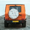 thumbnail image 6 of Salouo Poodle Playing Skateboard Print Spare Tire Cover 14-17 inch Spare Tire Protector Universal Tough Tire Wheel Cover for Trailer SUV and Truck-17 inch, 6 of 6