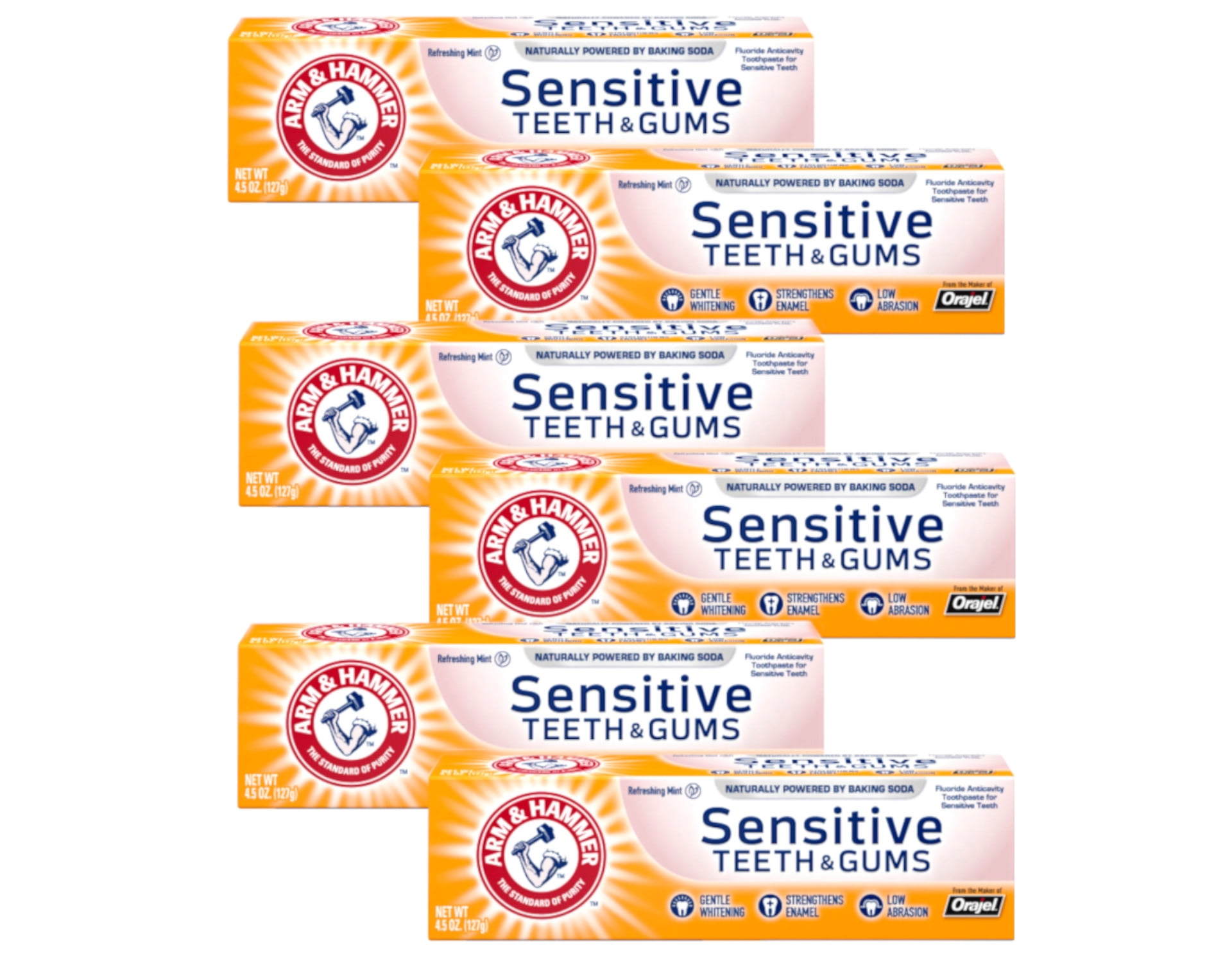 Buy ARM & HAMMER Sensitive Teeth & Gums Toothpaste 4.5 oz Pack of 6