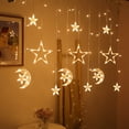 thumbnail image 4 of Advancent 1 juego de luces de cadena de Festival Delicadas lámparas de estrellas para Navidad Iluminación navideña Blanco cálido Tipo 2 Advancent HA060601-02B, 4 of 6
