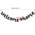 thumbnail image 3 of Chenjy Welcome To Our Home Banner Funny Home Party Decoration, Black Glitter Home Party Sign Decors Banner for Homecoming Party Decorations Family Theme Party Supplies Walmart Pallets, 3 of 4