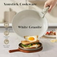 thumbnail image 5 of 12-Piece Nonstick Pots and Pans Set, Stackable Kitchen Cookware Sets with Removable Handle, Induction Compatible, Beige, 5 of 7