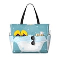thumbnail image 1 of Easygdp Bathtub with Soap Bubbles Bolsa de Viaje de Playa de Gran Capacidad, Bolsa Tote Perfecta para la Playa, Escapadas de Fin de Semana y Viajes, 1 of 7