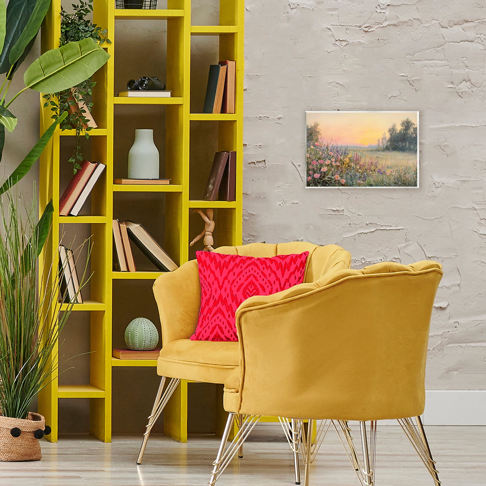 Stupell Industries Serene Twilight Meadow Wall Plaque Art, design by Petal Prints Design