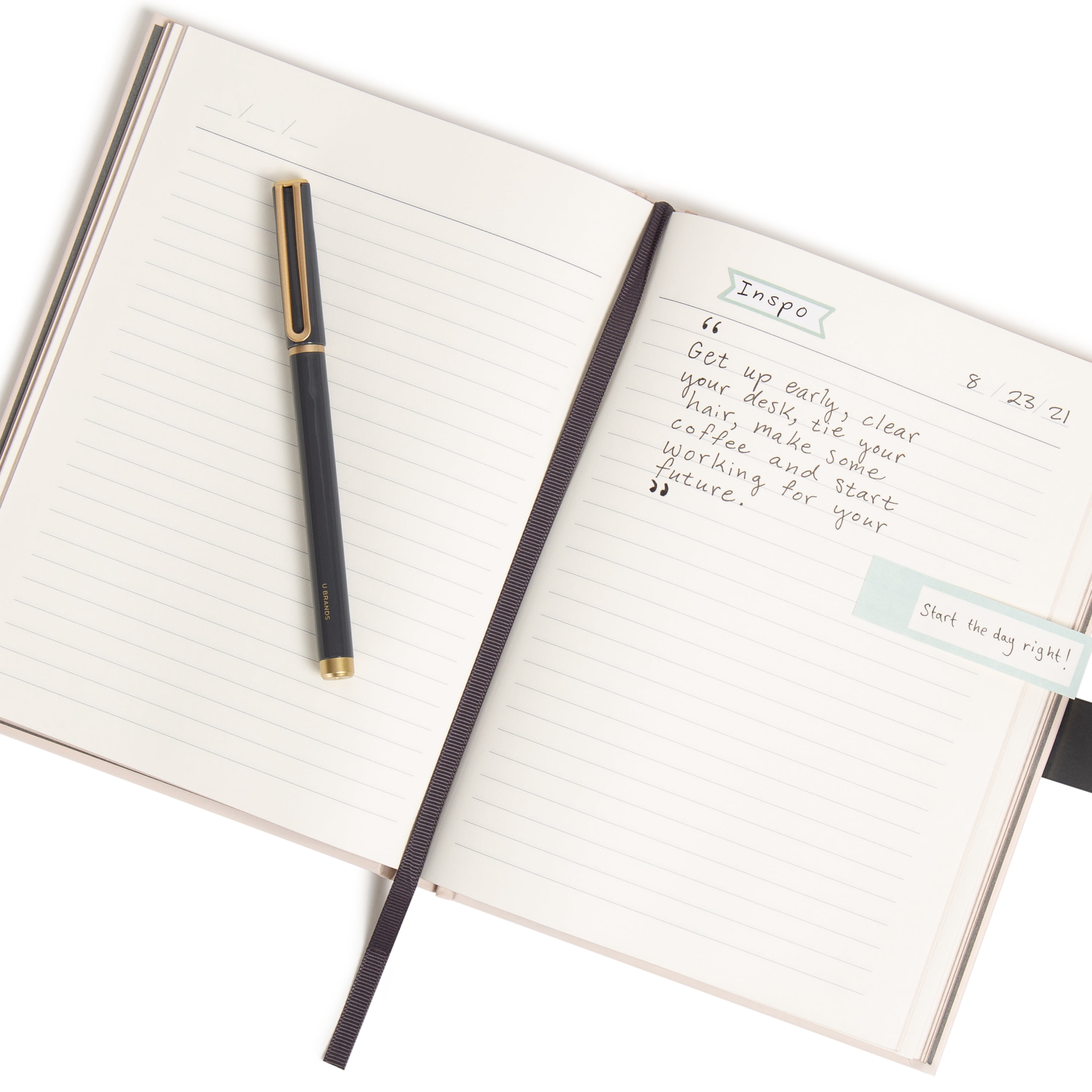 U Brands Pastels Paper Journaling Set, 6" x 8" Journal, 7 Pieces, 2058U