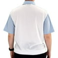 thumbnail image 3 of Classics by Palmland Horizontal Short Sleeve Banded Bottom Shirt with 2 Pockets, 3 of 3