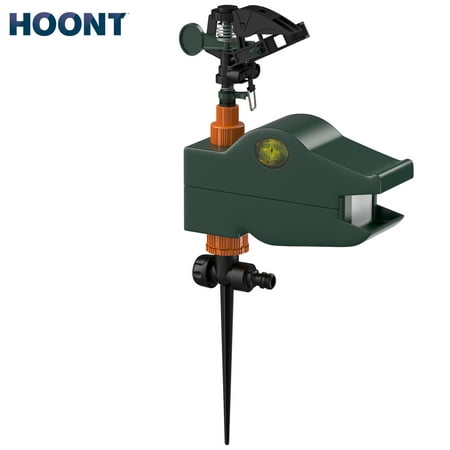 Hoont Jet Spray Scarecrow Powerful Outdoor Animal Blaster Pest Control Motion Activated Sprinkler Cats, Dogs, Squirrels, Birds, Deer and More Keep Animals Off your Property (Best Way To Keep Cats Off Garden)