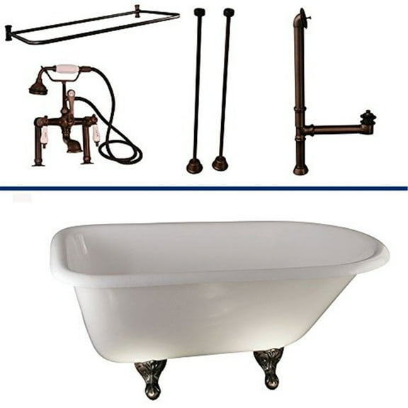 BarclayTub Kit 67" CI Roll Top, Shwr