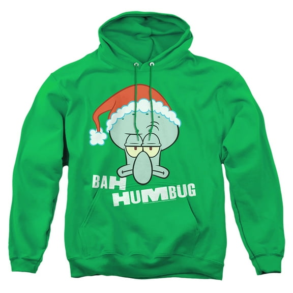 Spongebob Squarepants Christmas Bah Humbug Squidward Unisex Adult Pull-Over Hoodie
