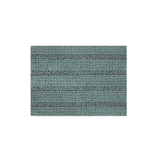 Bearachild Alfombrilla de baño de chenilla, alfombrilla de absorción de agua, mantel individual para cocina, dormitorio, patrón de rayas, alfombras, Decoración del hogar Bearachild HA065774-00