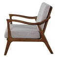 thumbnail image 6 of Pemberly Row Slate Wood Lounge Chair with Removable Cushions in Brown-Gray, 6 of 8