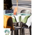 thumbnail image 5 of Boanket Outdoor Tablecloth with Umbrella Hole for Patio/Picnic/Party/Camping, Turquoise Aqua Tulips Waterproof Table Cloth Square Cover Washable, Pastoral Flower Floral Spring (54"x 54"), 5 of 7