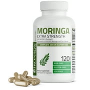 Bronson Moringa Oleifera 5000 mg Powder Capsules Extra High Potency Energizing Superfood Antioxidant Immune Support, 120 Vegetarian Capsules