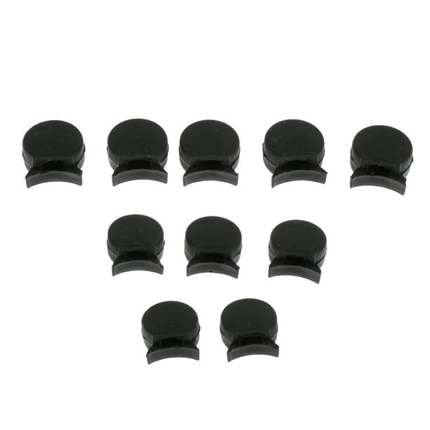 10 protector de ín de apoyo para el caucho negro para para instrumentos de viento Sunnimix Clarinete Cojín para el descanso del pulgar