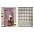 thumbnail image 3 of Achim Buffalo Check Window Curtain Valance, 58 x 14, Taupe, 3 of 4