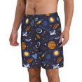 thumbnail image 2 of Logiee Galaxy Print Mens Swim Trunks Quick Dry Board Shorts,Breathable Hawaii Beach Shorts Swimwear Bathing Suits-Medium, 2 of 6