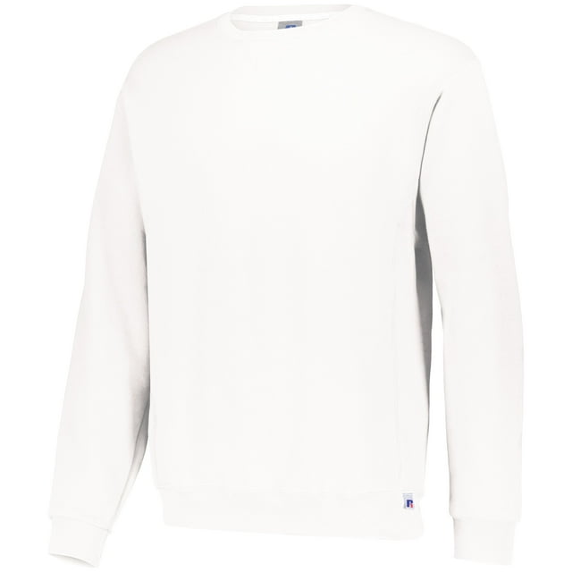 Russell Athletic Chandail à Col Rond Dri Power, S, Blanc