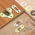 thumbnail image 3 of 50Pcs Keyhole Picture Frame Hangers, 42x16mm Metal Keyhole Hanger, Silver, 3 of 6