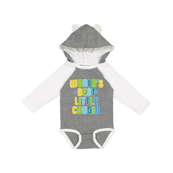 Inktastic Worlds Best Little Cousin Boys Long Sleeve Baby Bodysuit