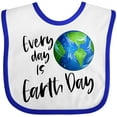 thumbnail image 3 of Inktastic Every Day is Earth Day Boys or Girls Baby Bib, 3 of 4