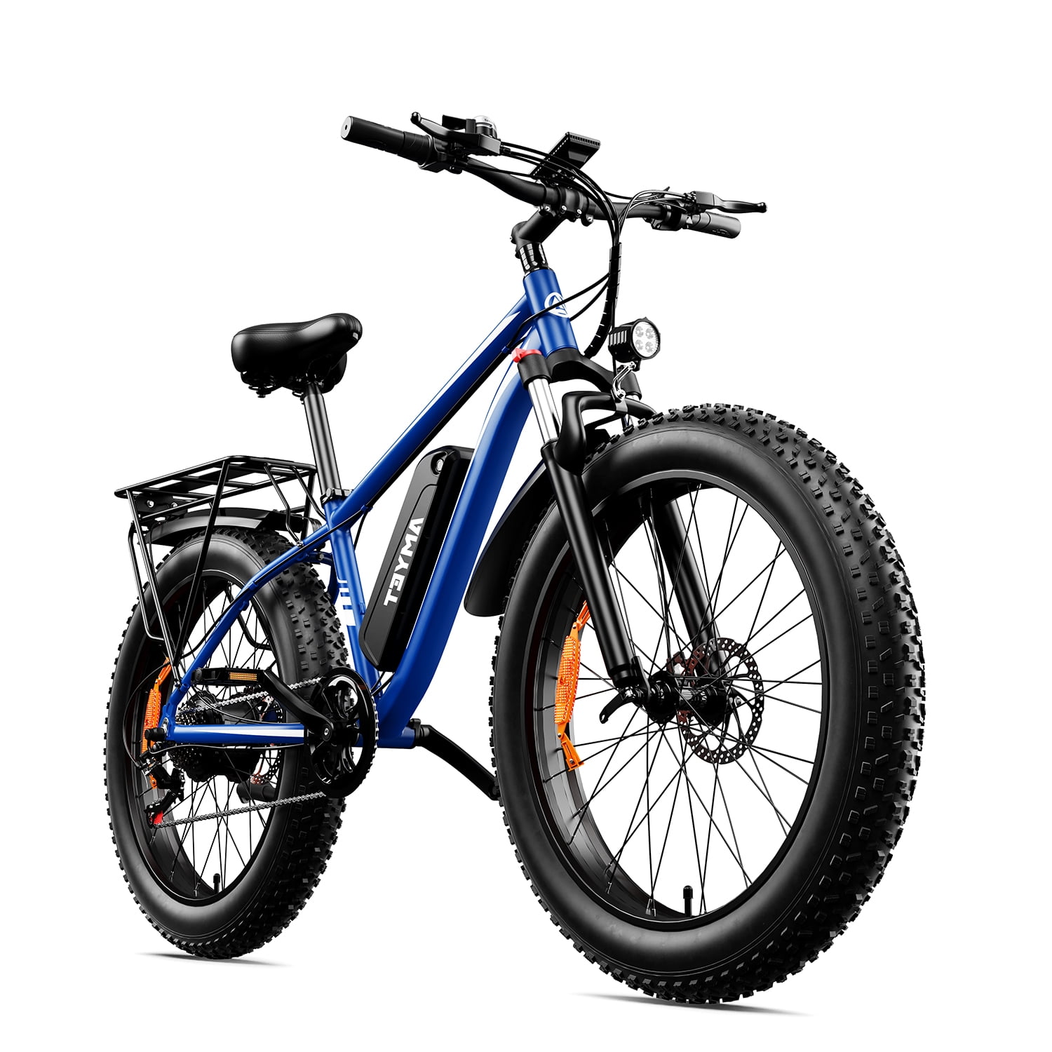 AMYET EB26 Electric Bike for Adults Set of 2, 26" Fat Tire E-Mountain Bicycle, 1000W 48V 15Ah 7-Speed Ebike UL2849