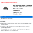 thumbnail image 2 of Rear Right Wheel Cylinder - Compatible with 1969 - 1973 Ford E-100 Econoline 1970 1971 1972, 2 of 2