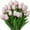 Light pink, variant on HESHENG Artificial Tulips Real Touch Fake Flowers Artificial Tulips Flowers Arrangement Bouquet for Home Room Office Wedding Party, Yellow