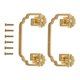 thumbnail image 5 of unbranded 2Ud Vintage De Dorado Para Puertas De Armarios Y Gabinetes, 5 of 8